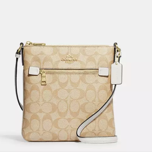 Mini Rowan File Bag In Signature Canvas With Stripe & Cross Grain - Picture 8 of 8